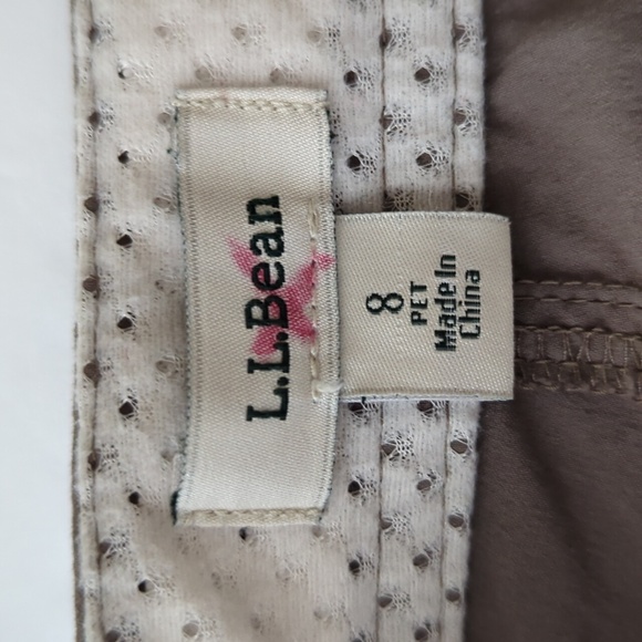 L.L. Bean Comfort Trail Nylon Crop Pants 8P Gray - Picture 2 of 16